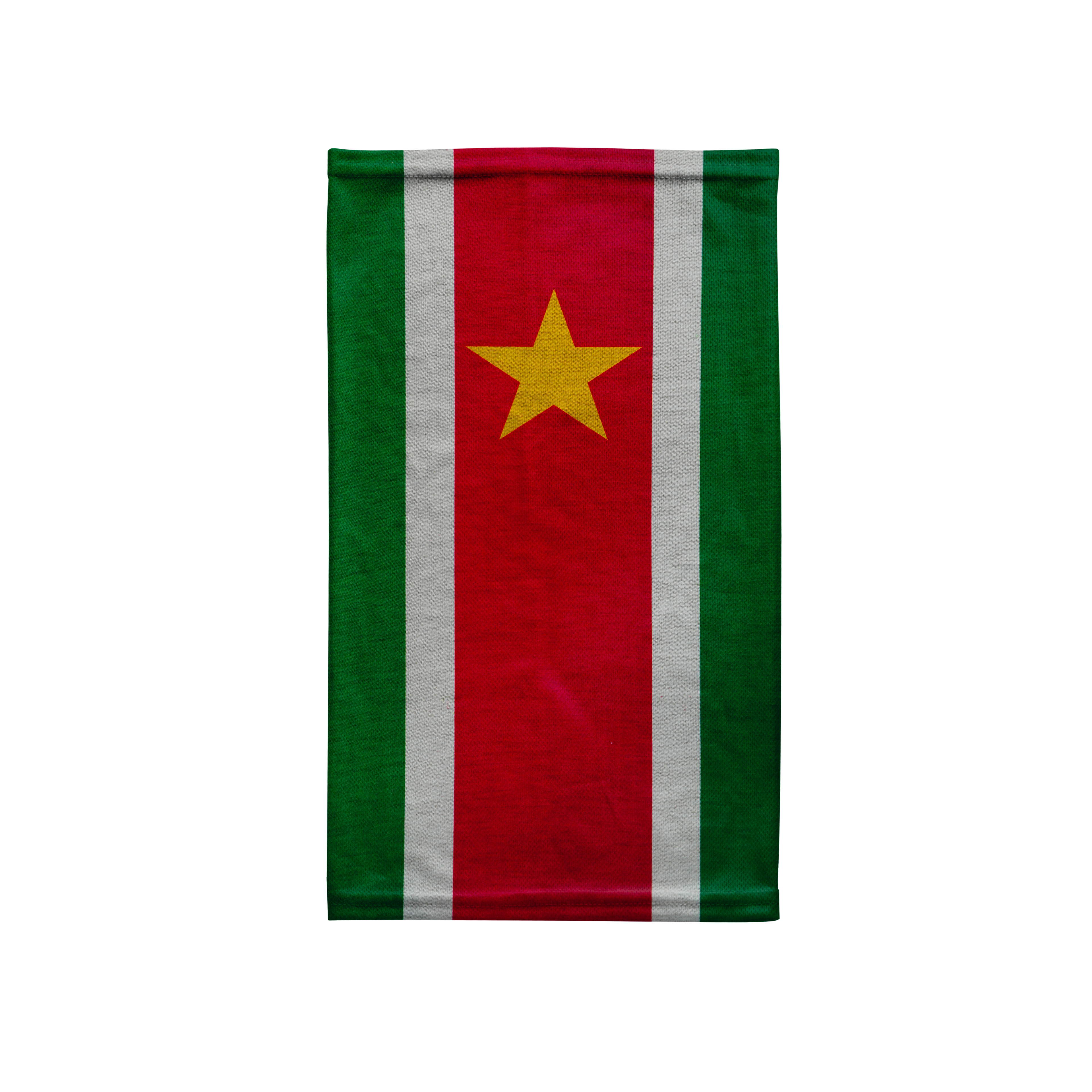 Pasamontañas con la bandera de Surinam – Cubrebocas transpirable tipo braga para el cuello