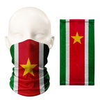 Pasamontañas con la bandera de Surinam – Cubrebocas transpirable tipo braga para el cuello