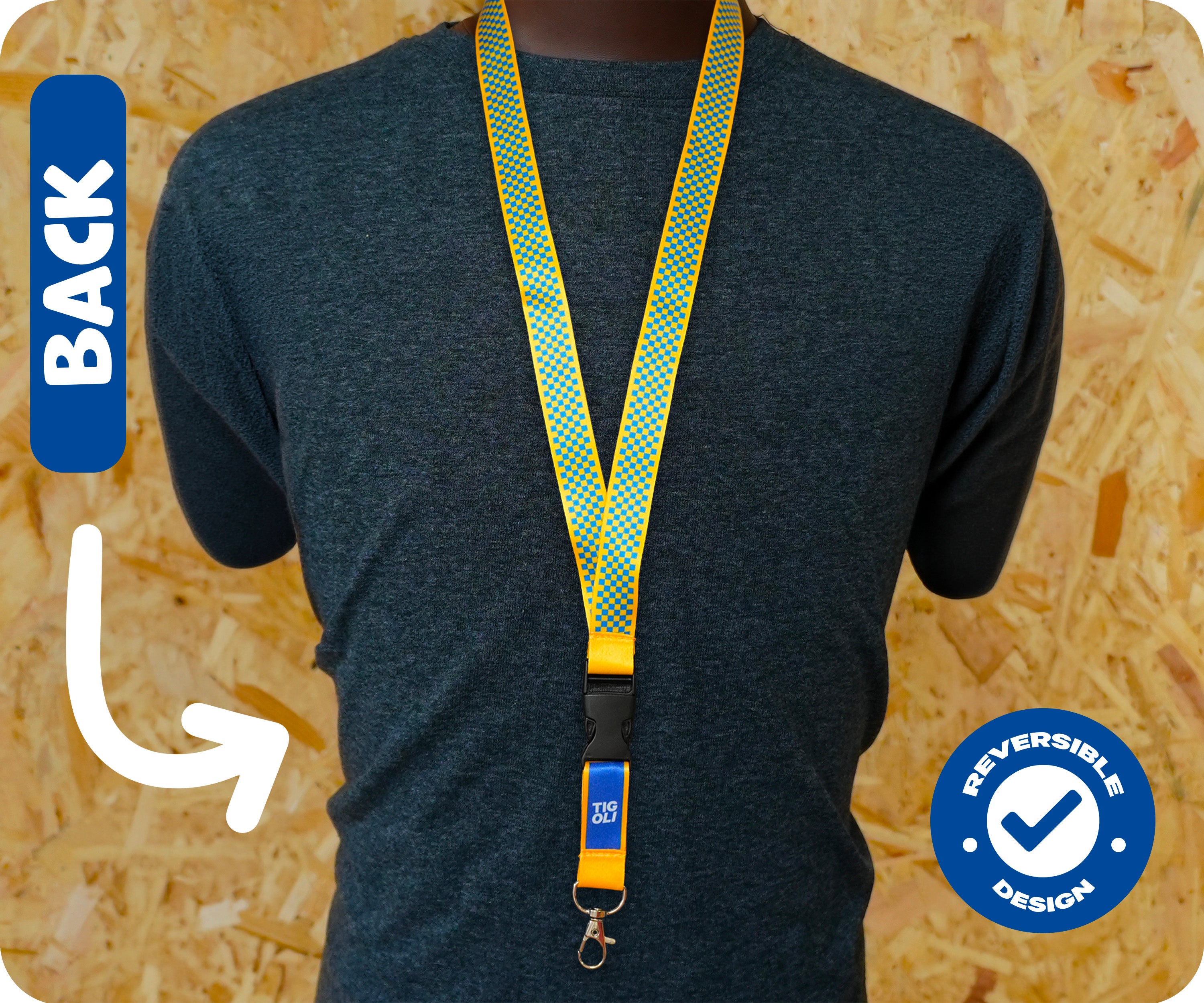 Surrey County Flag Lanyard Keychain