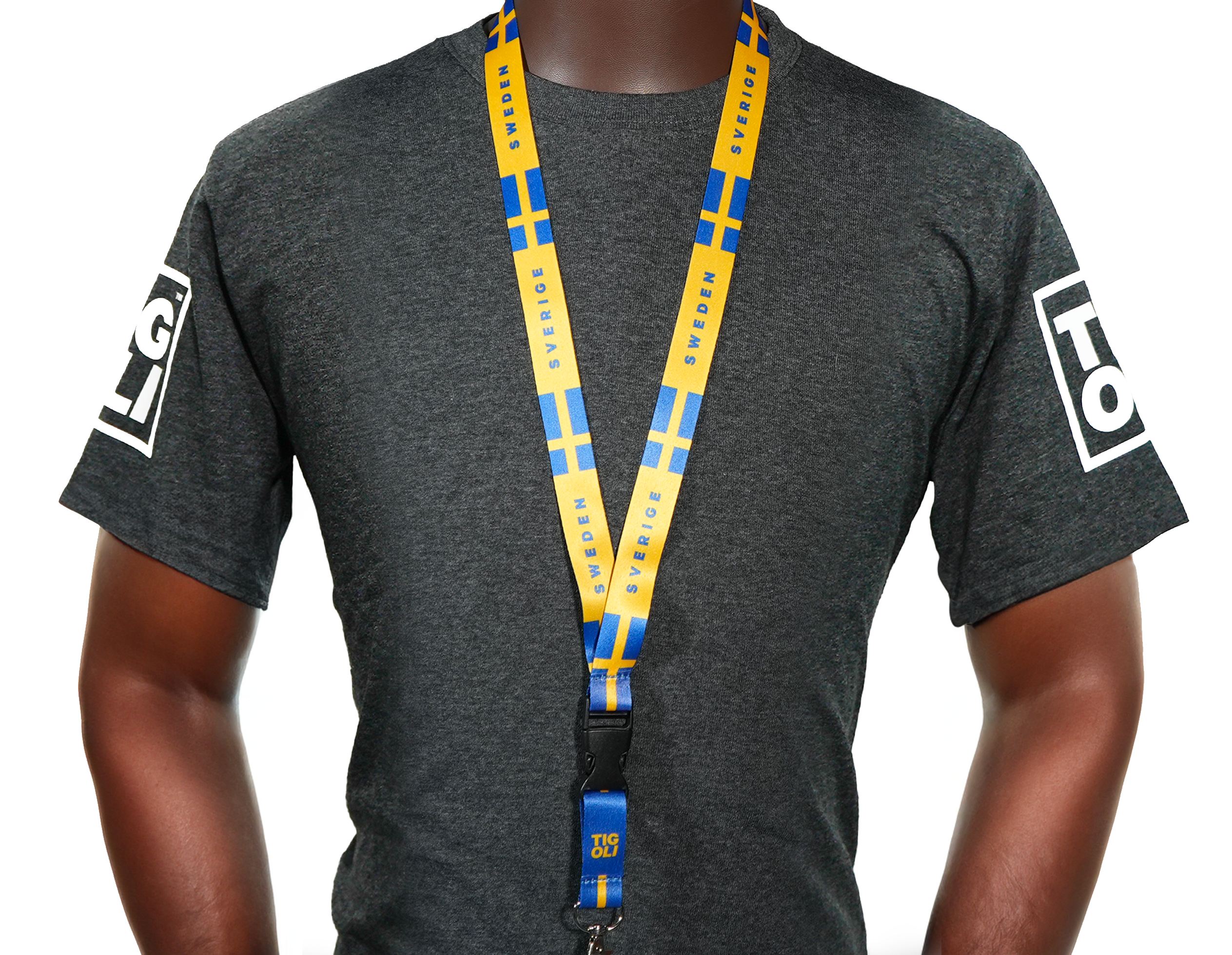 Sweden Flag Blue & Yellow “Sverige” Flag Lanyard