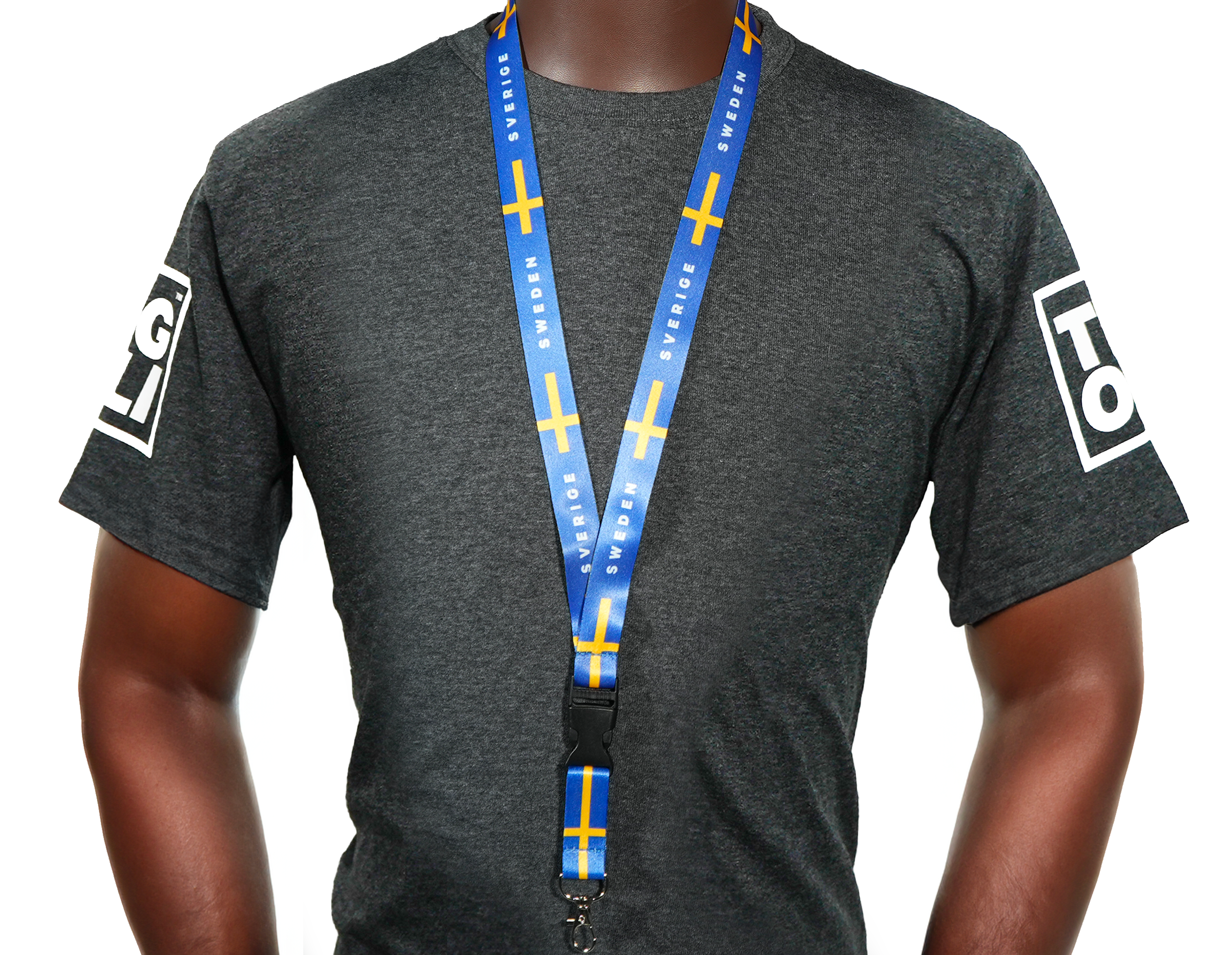 Sweden Flag Blue & Yellow “Sverige” Flag Lanyard Secondary image