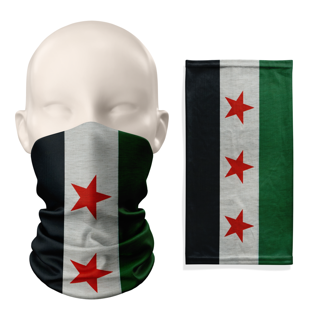 Snood con la bandera de Siria – Bragas para el cuello transpirables y cubrecara