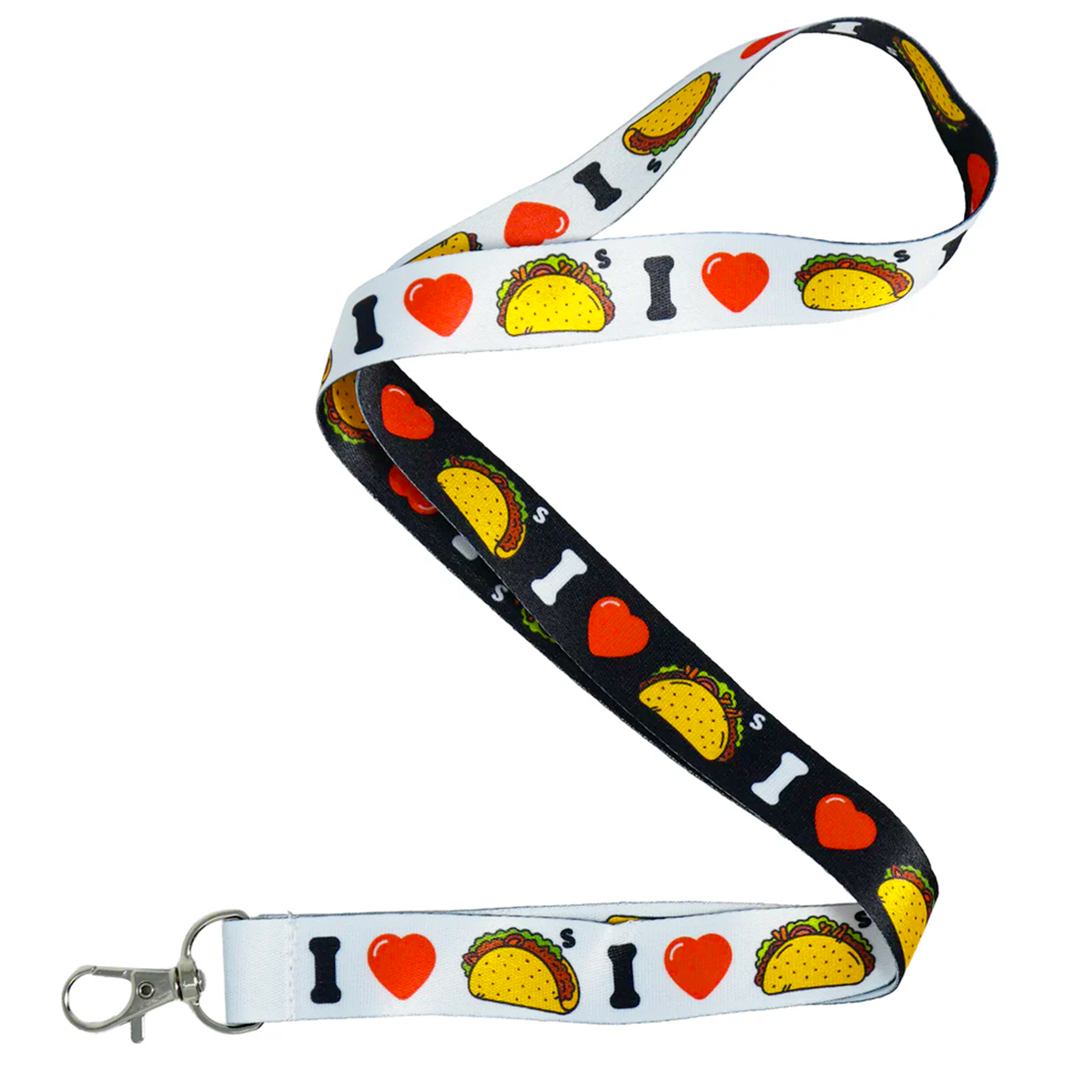 I Love Tacos Fast Food Lanyard Main image