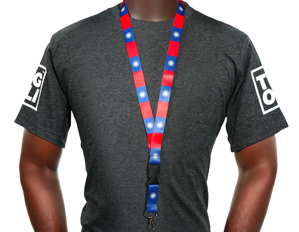 Taiwan Republic of China Flag Lanyard