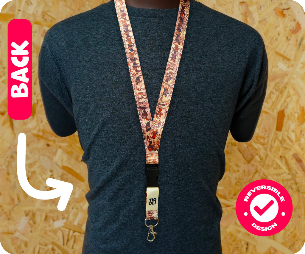 Medieval Tapestry Bayeux Historical Lanyard