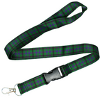 Highland Scottish Tartan Green Lanyard