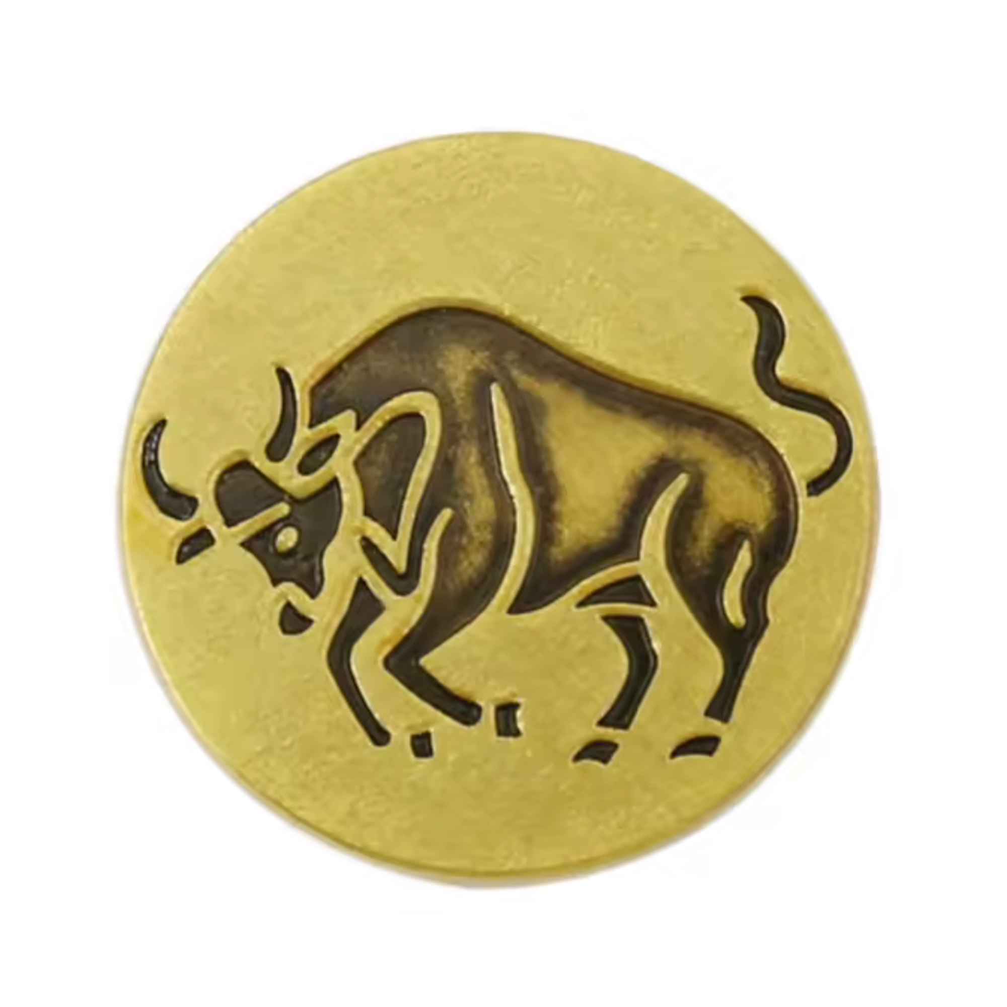 Taurus Zodiac Sign Pin Badge