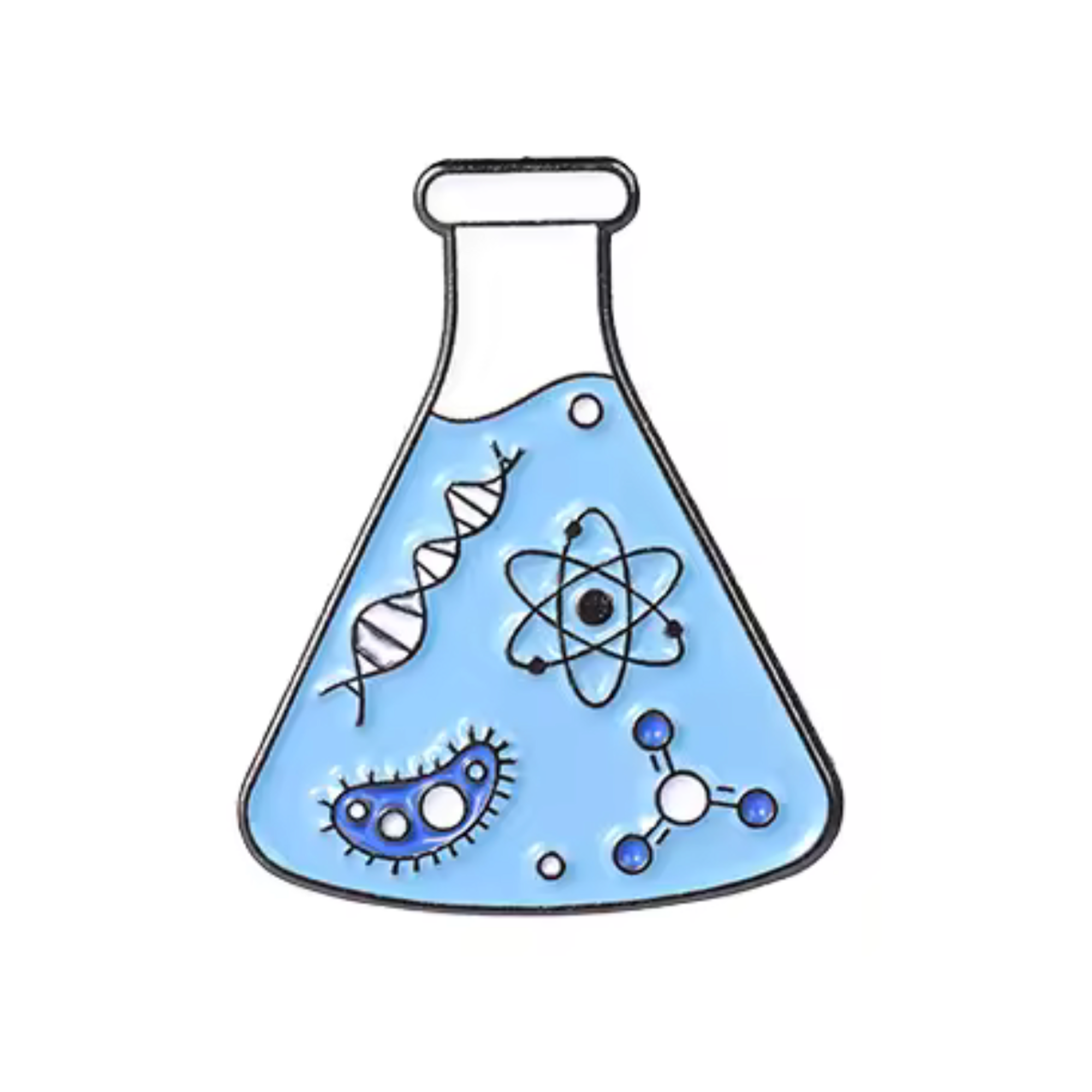 Insignia científica: Microbios en tubo de ensayo Imagen principal del producto