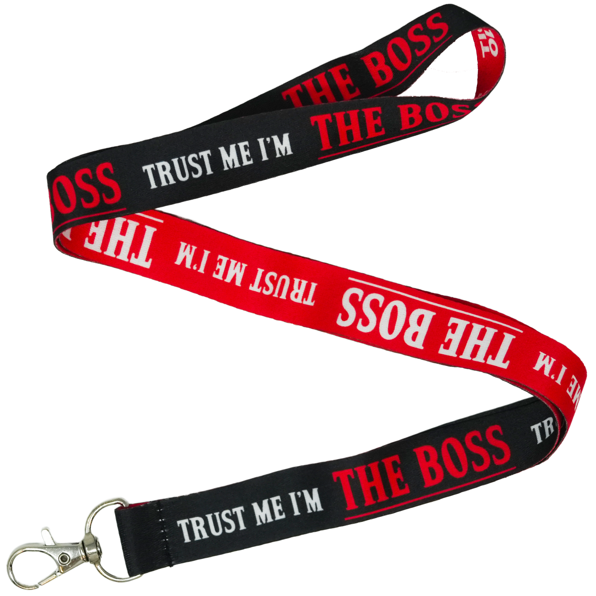 Trust Me I’m The Boss Funny Novelty Lanyard Imagen principal del producto