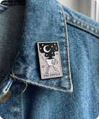The Coffee Tarot Card Enamel Lapel Pin Badge