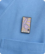 The Nurse Tarot Card Enamel Lapel Pin Badge