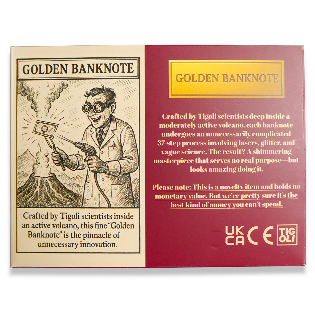 Zimbabwe 100 Trillion Dollar Golden Banknote