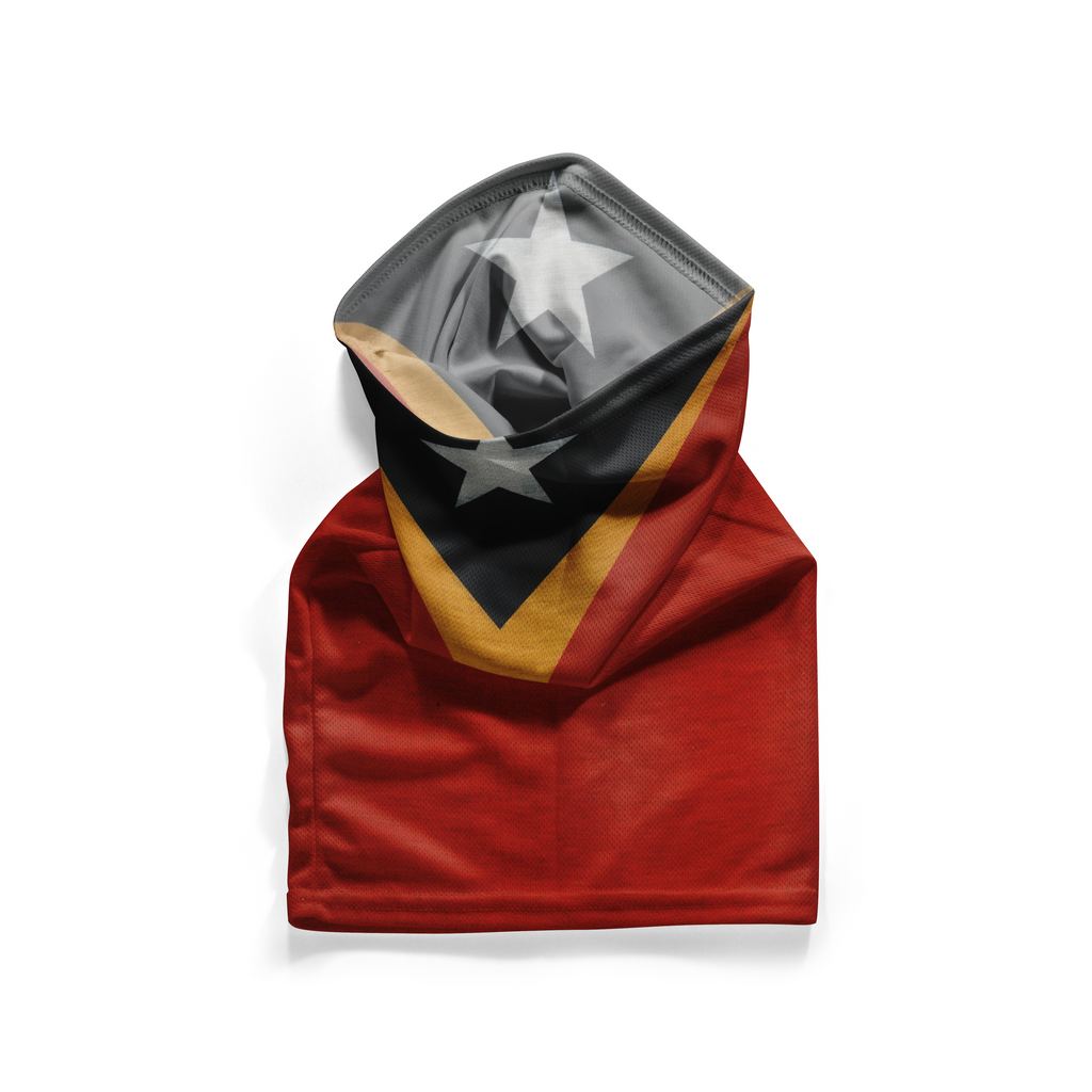Braga cuello con bandera de Timor-Leste – Mascarilla transpirable cubrecuello