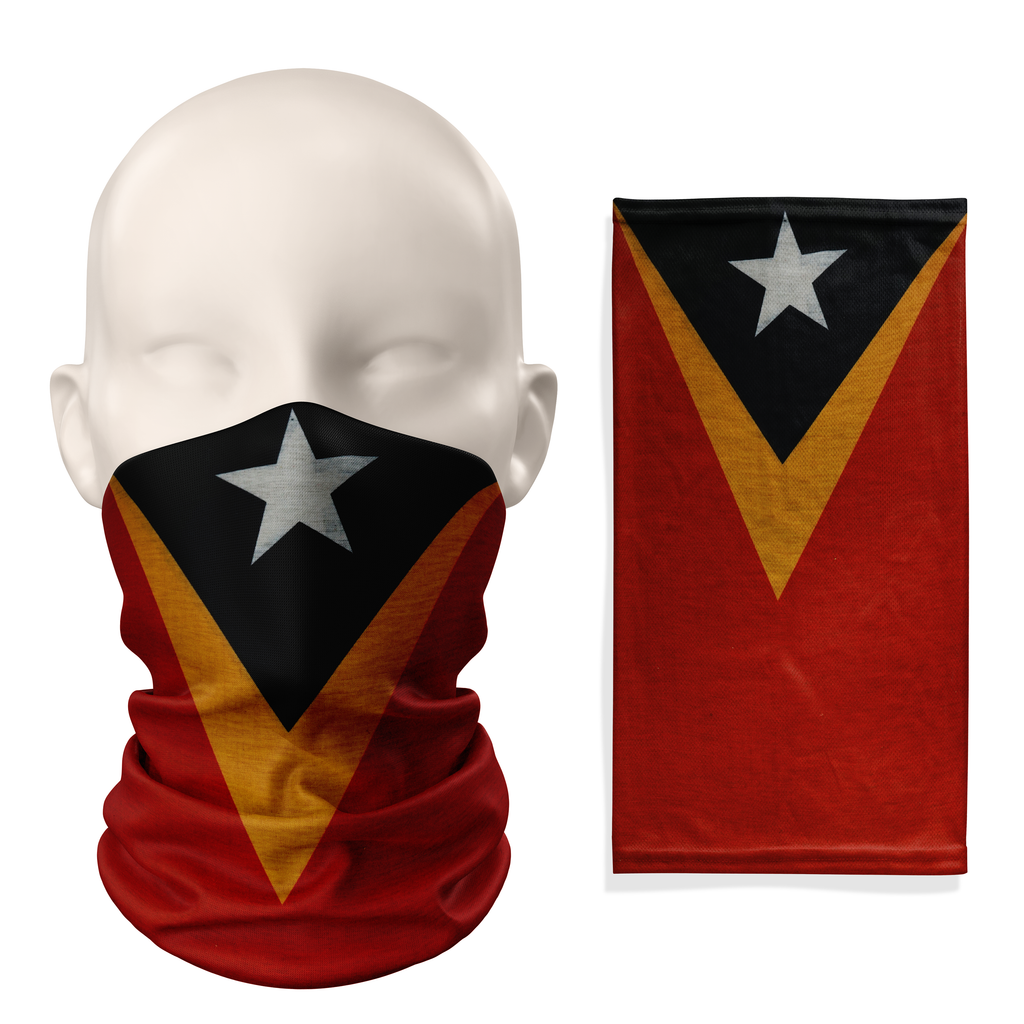 Braga cuello con bandera de Timor-Leste – Mascarilla transpirable cubrecuello