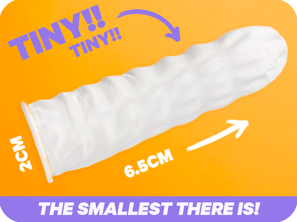¡Los condones más pequeños del mundo!