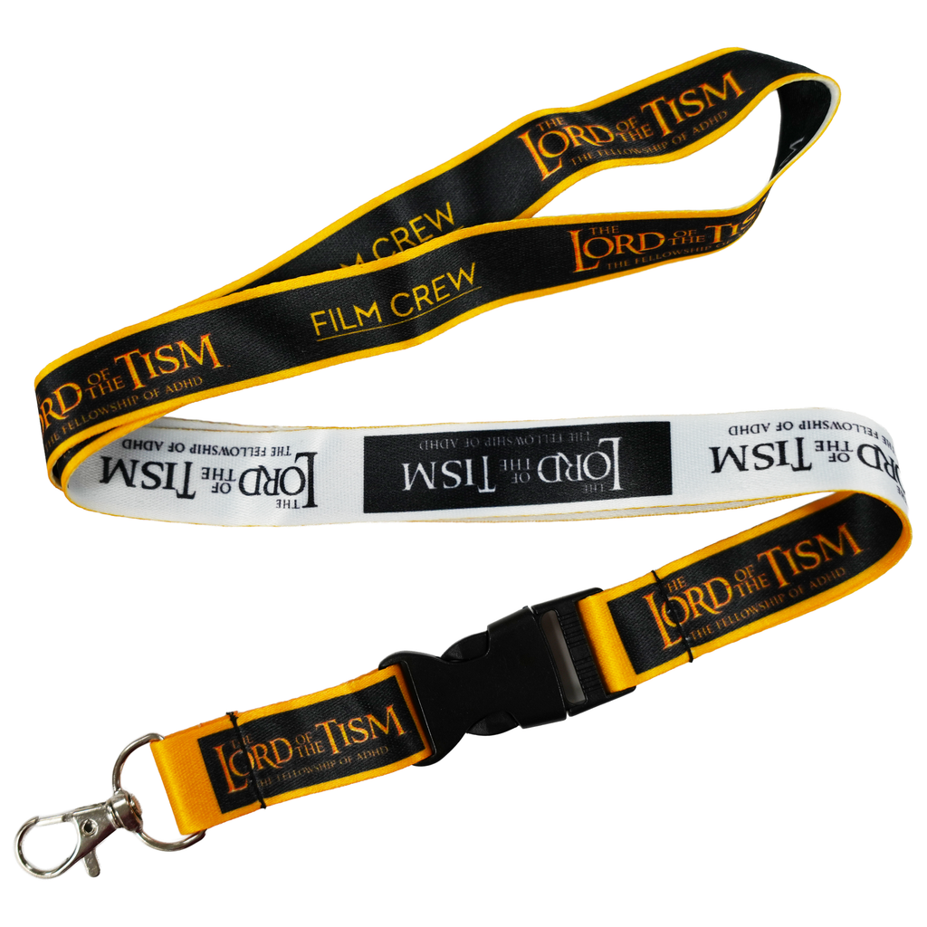 The Lord of the Tism Film Crew Lanyard Keychain
