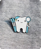 Dentist Tooth Enamel Pin Badge