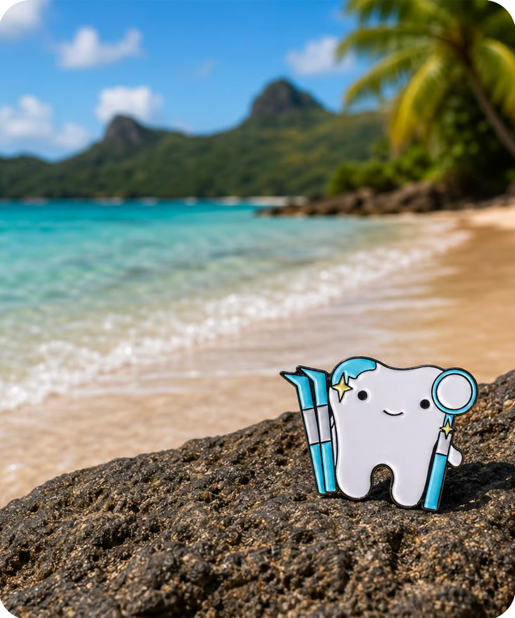 Dentist Tooth Enamel Pin Badge