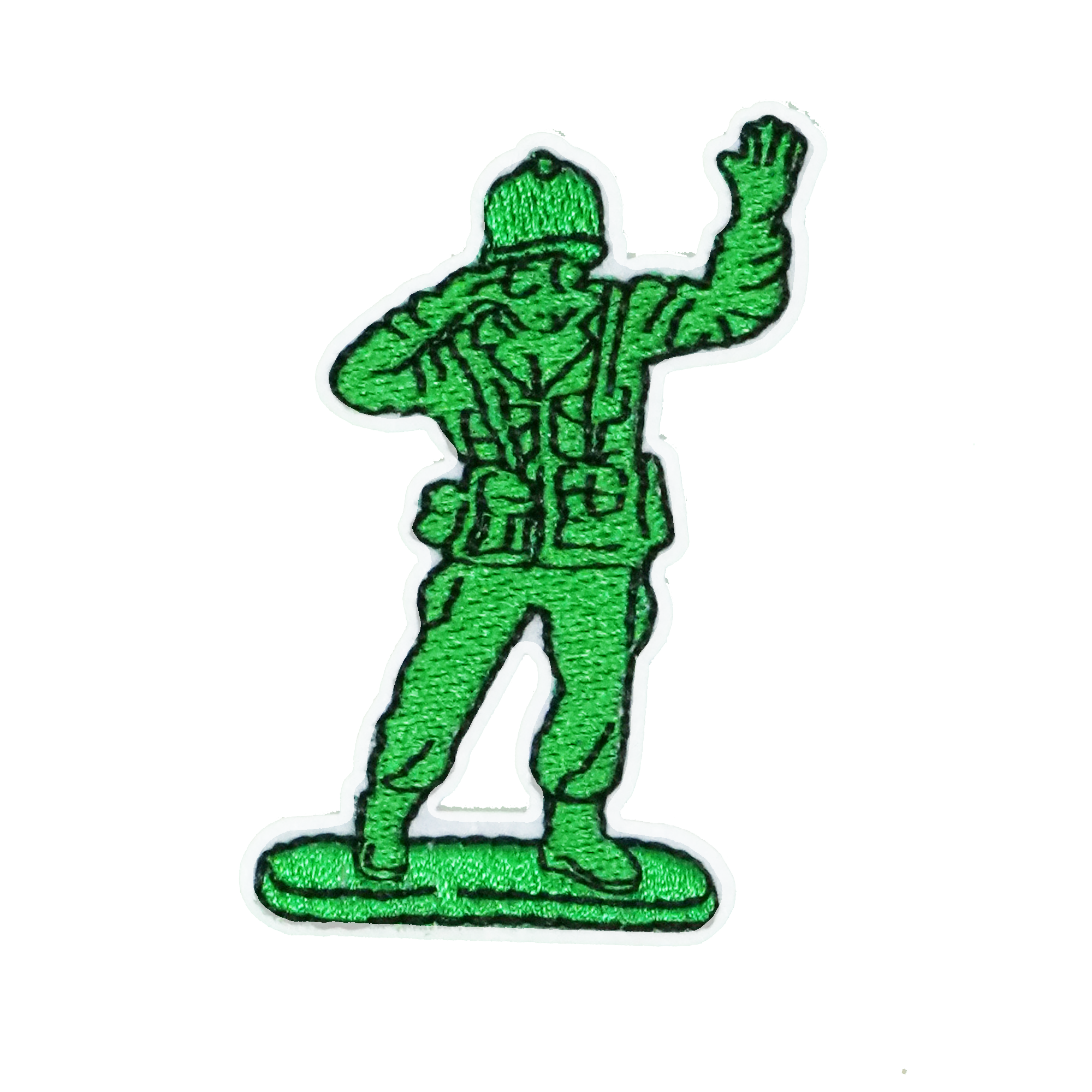 Toy Soldier Green Army Man Patch Iron On (6 x 4cm) Main image