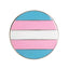 Transgender Pride Flag Round Enamel Lapel Pin Badge
