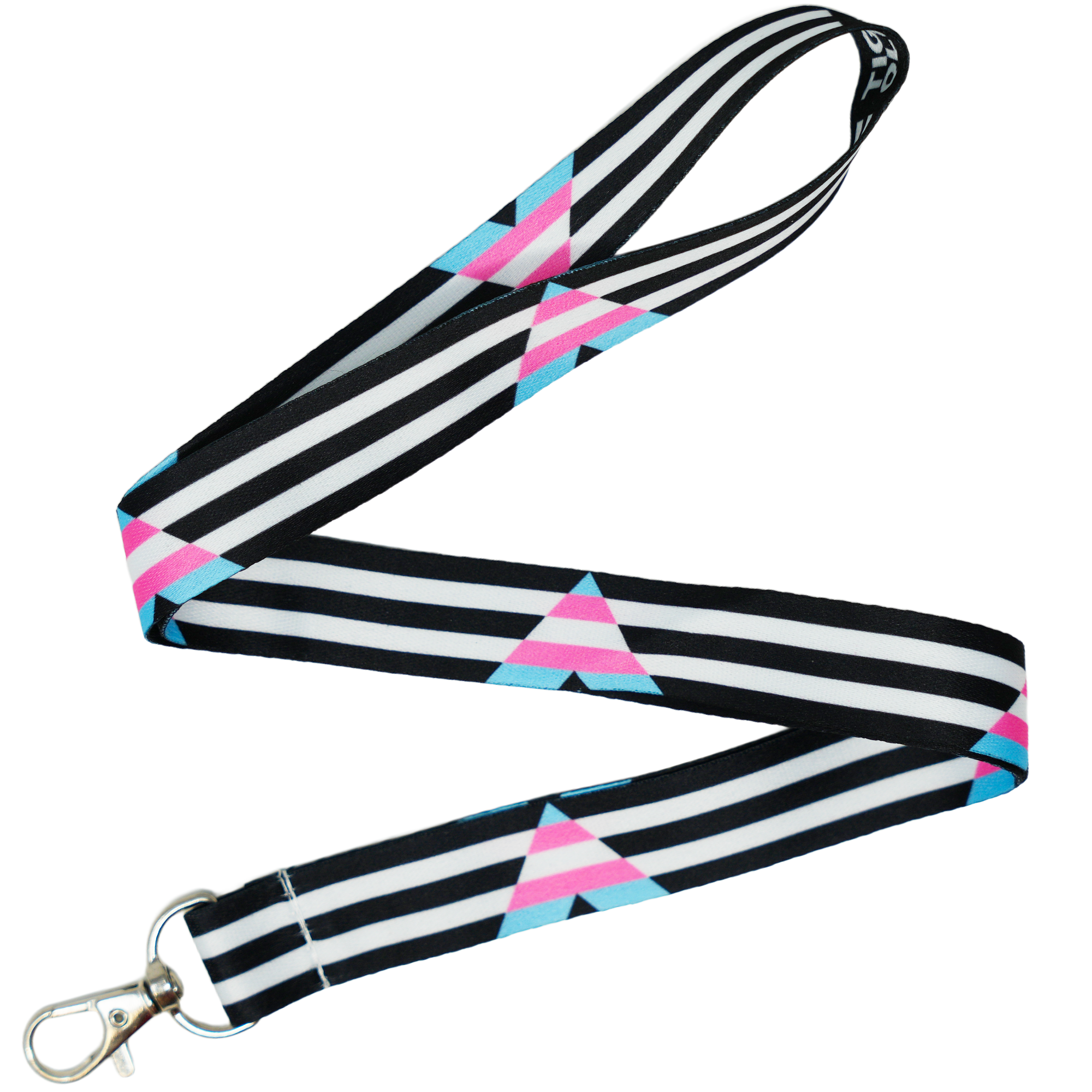 Transgender Ally Pride Flag Lanyard Main image