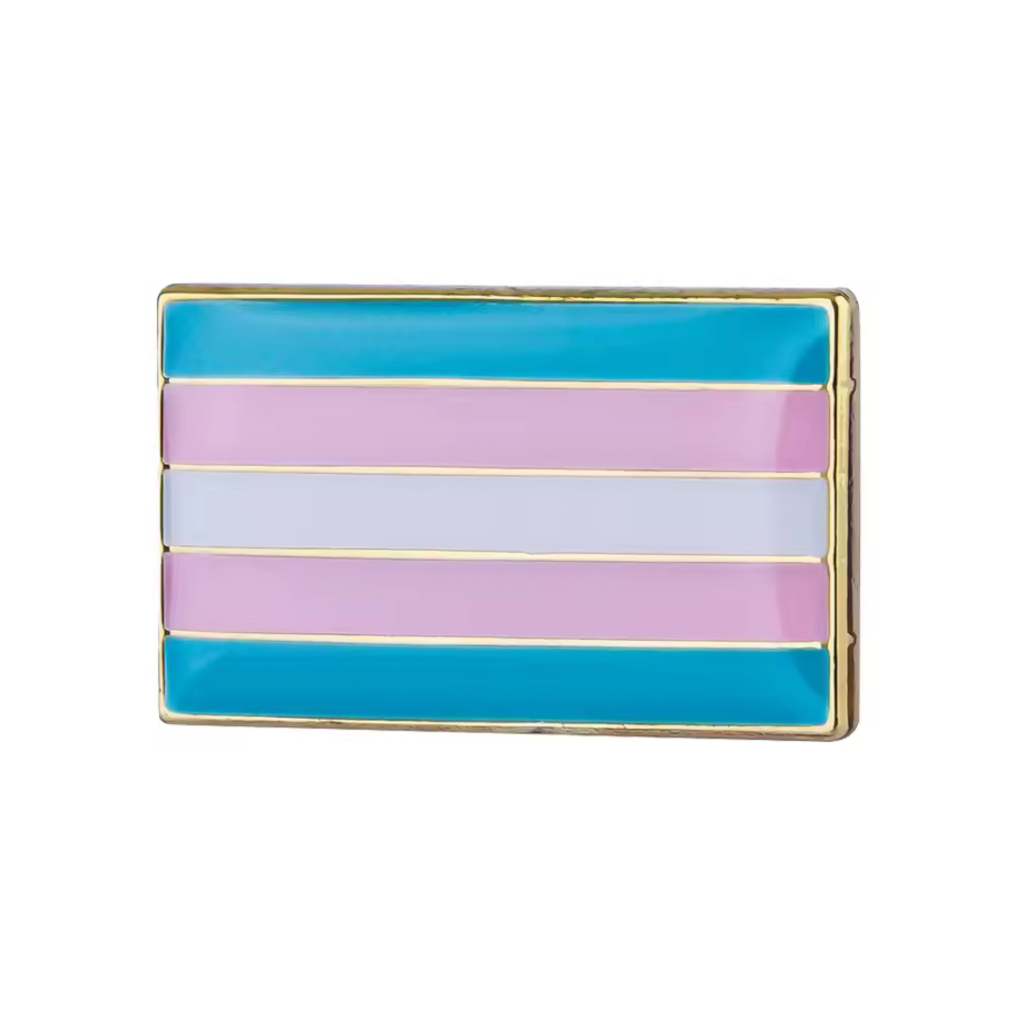 Insignia pequeña del orgullo transgénero rectangular Imagen principal del producto