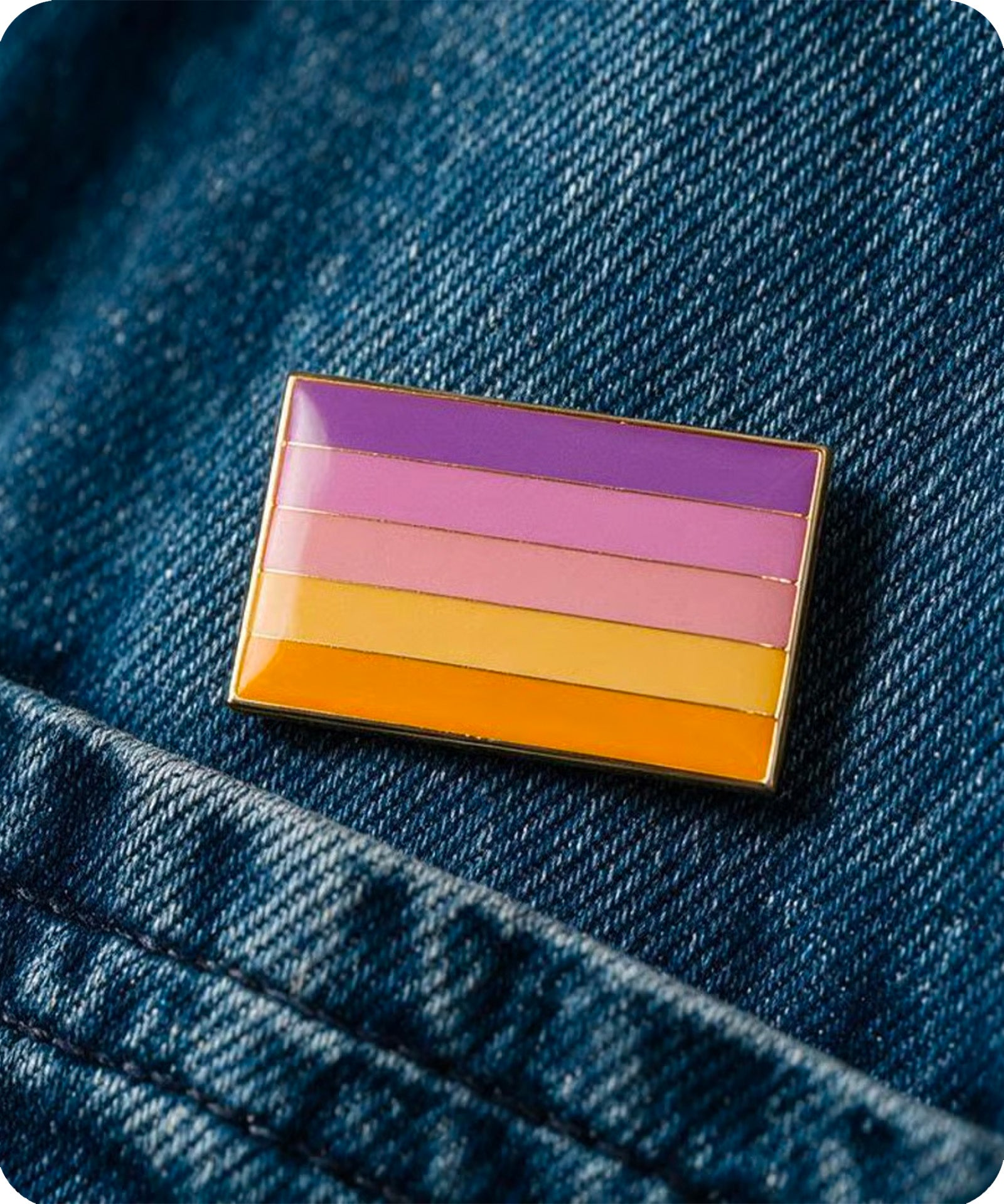 Trixic Pride Flag Enamel Pin Badge Secondary image