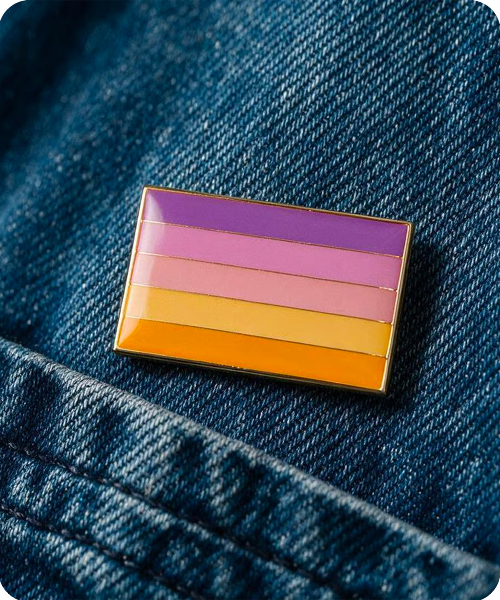 Trixic Pride Flag Enamel Pin Badge