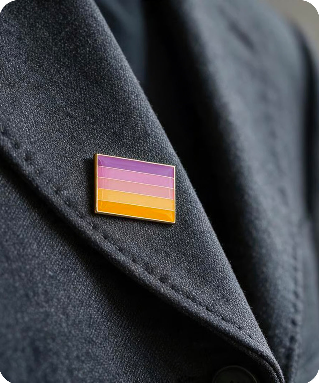 Trixic Pride Flag Enamel Pin Badge