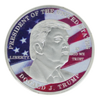 Donald J. Trump Silver Commemorative Coin – “President of the United States”