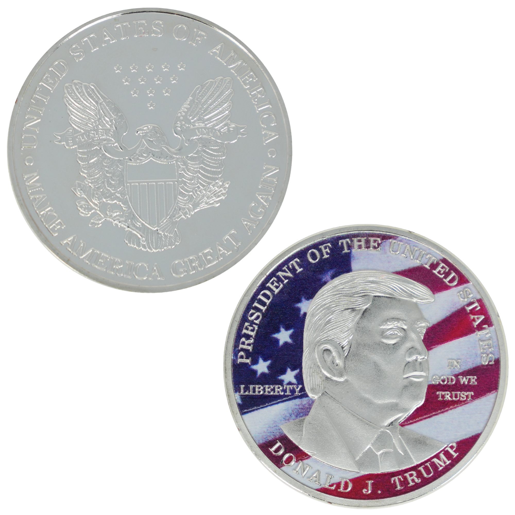 Donald J. Trump Silver Commemorative Coin – “President of the United States”