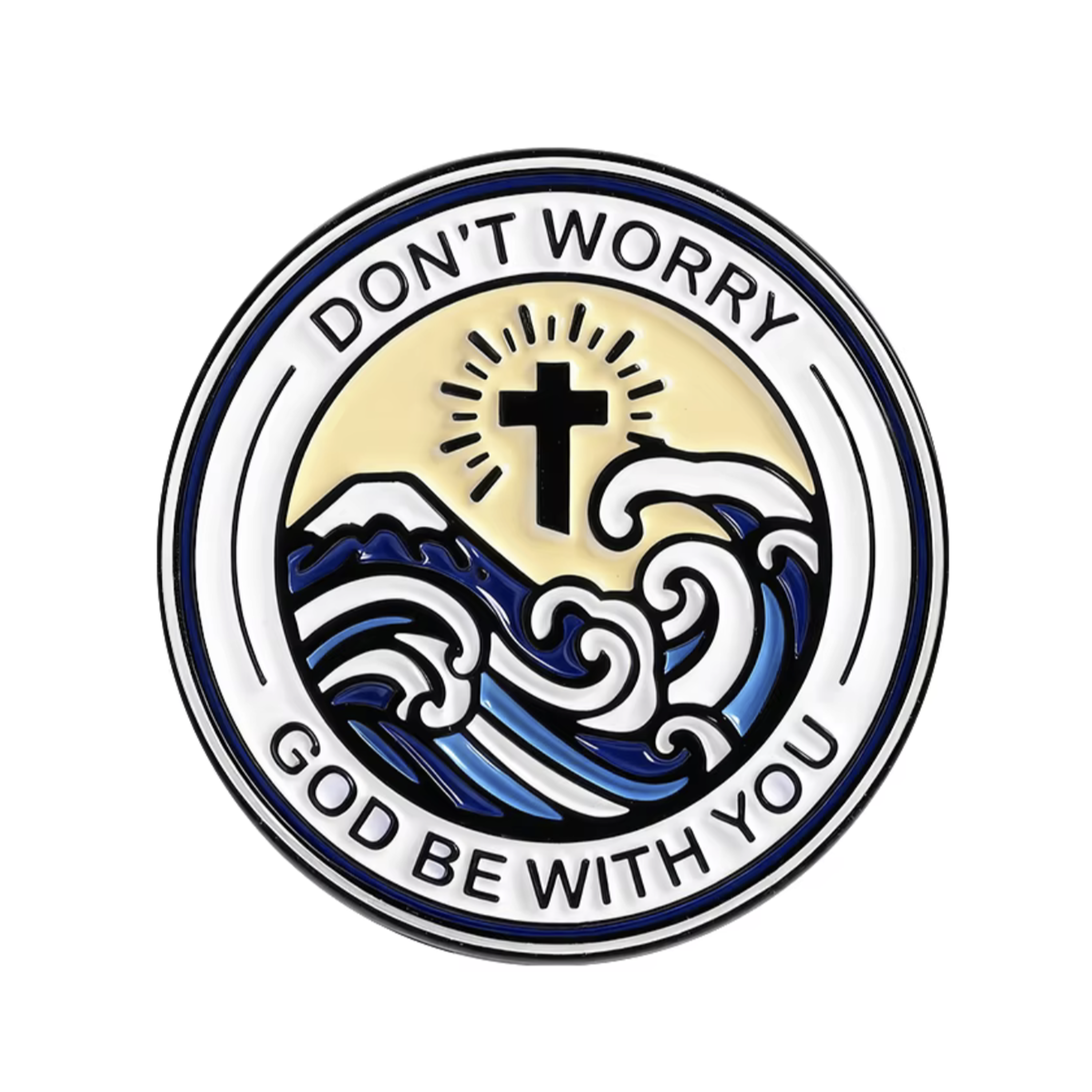 No te preocupes, Dios te acompañe, Pin de cristianismo Imagen principal del producto