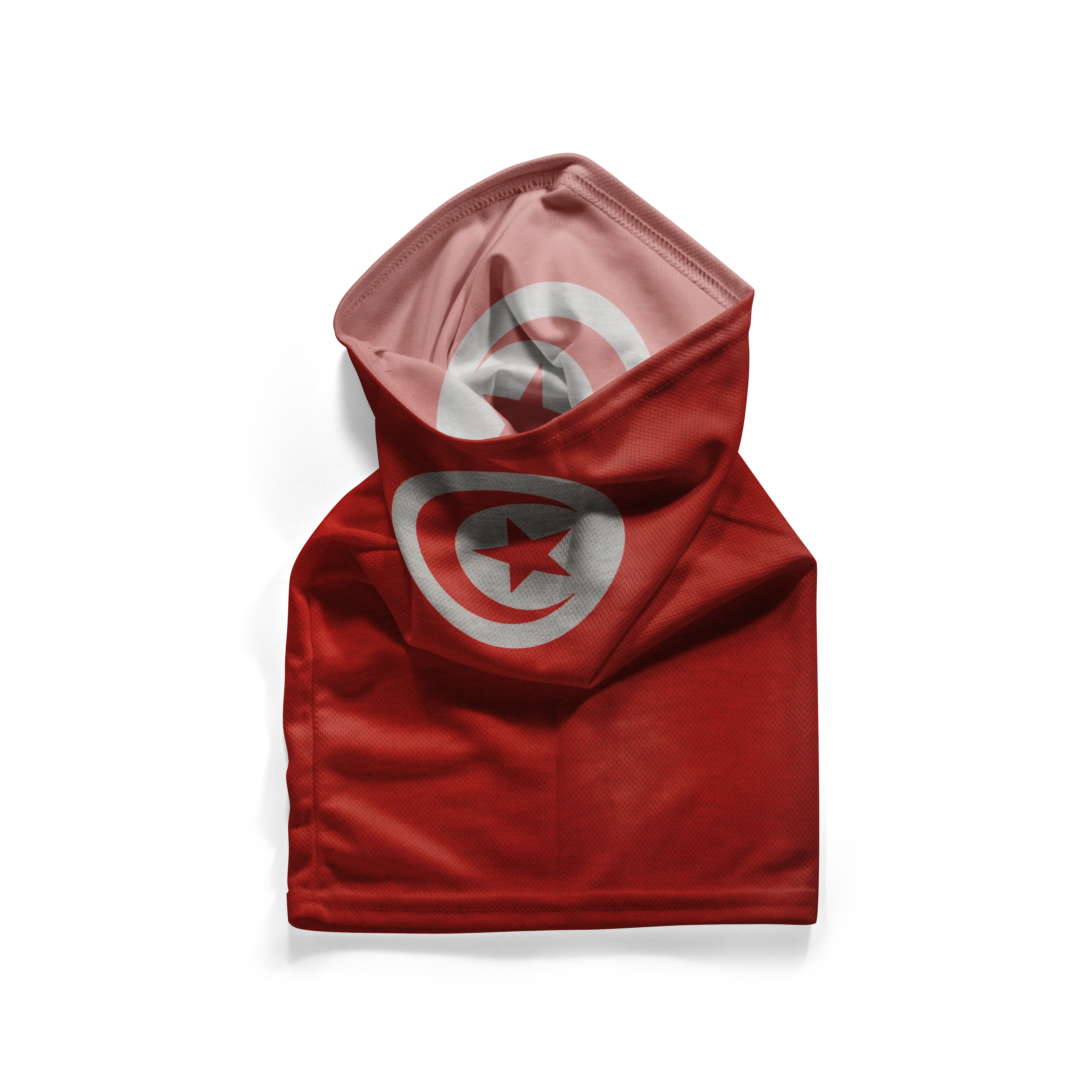 Braga de cuello con la bandera de Túnez – Máscara transpirable, cubrecuello, cubrebocas