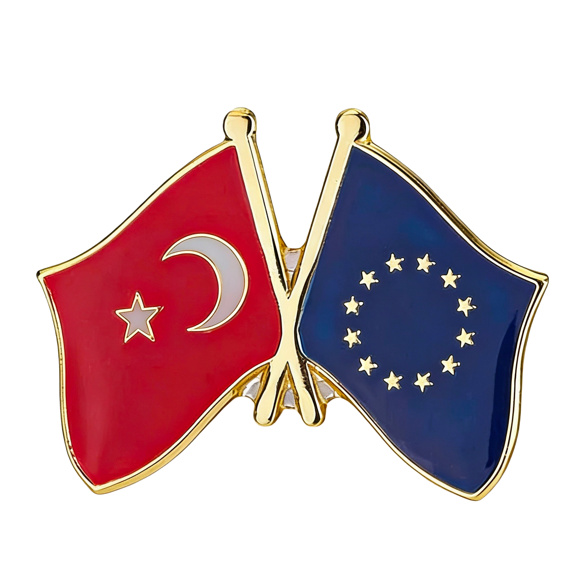 Pin de amistad entre Turquía y la Unión Europea Imagen principal del producto