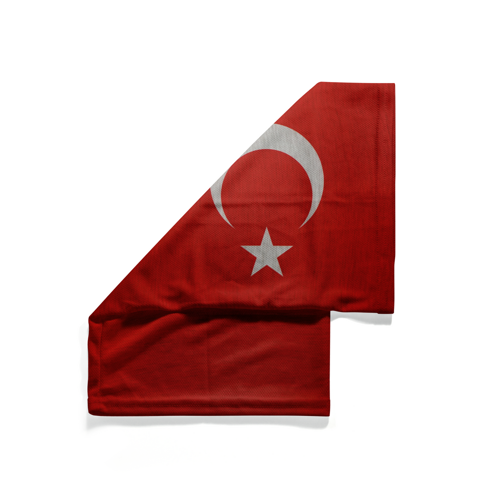 Bufanda tubular con la bandera de Turquía - Mascarilla transpirable para cuello y cara