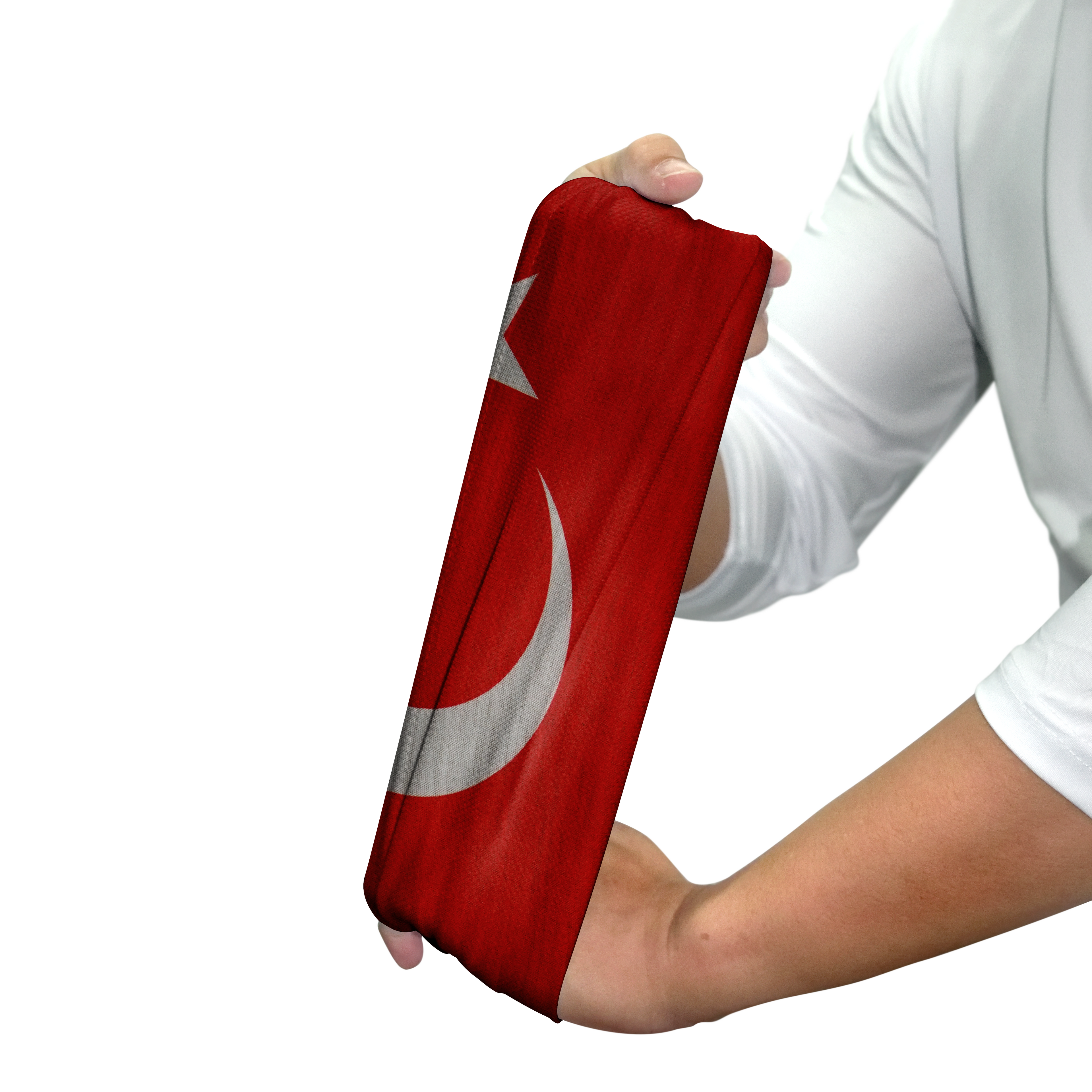 Bufanda tubular con la bandera de Turquía - Mascarilla transpirable para cuello y cara