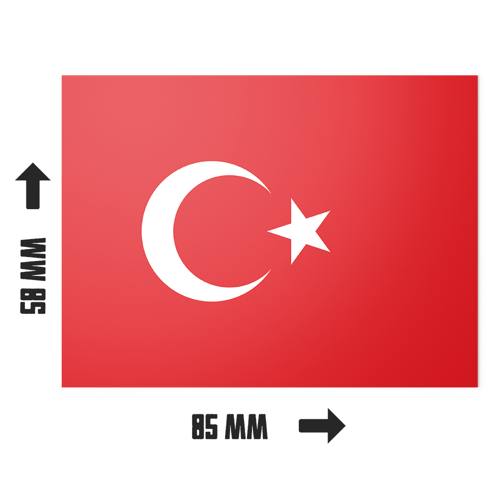 20 pegatinas de la bandera de Turquía Imagen secundaria del producto