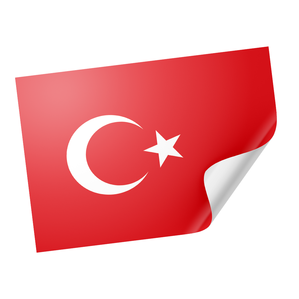 20 pegatinas de la bandera de Turquía Imagen principal del producto