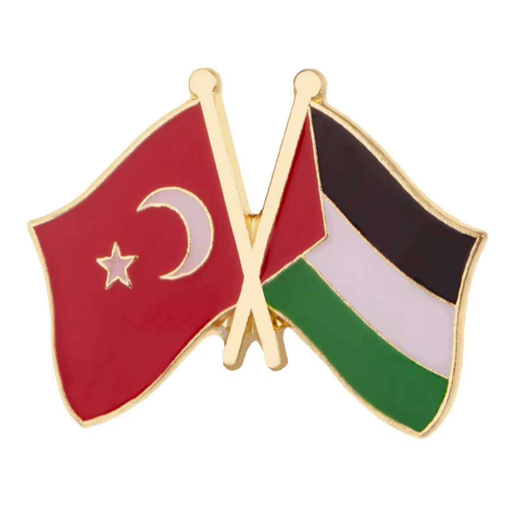 Turkey & Palestine Friendship Pin Badge