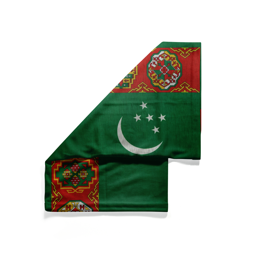 Capucha de la bandera de Turkmenistán – Mascarilla transpirable para el cuello/cubrecara