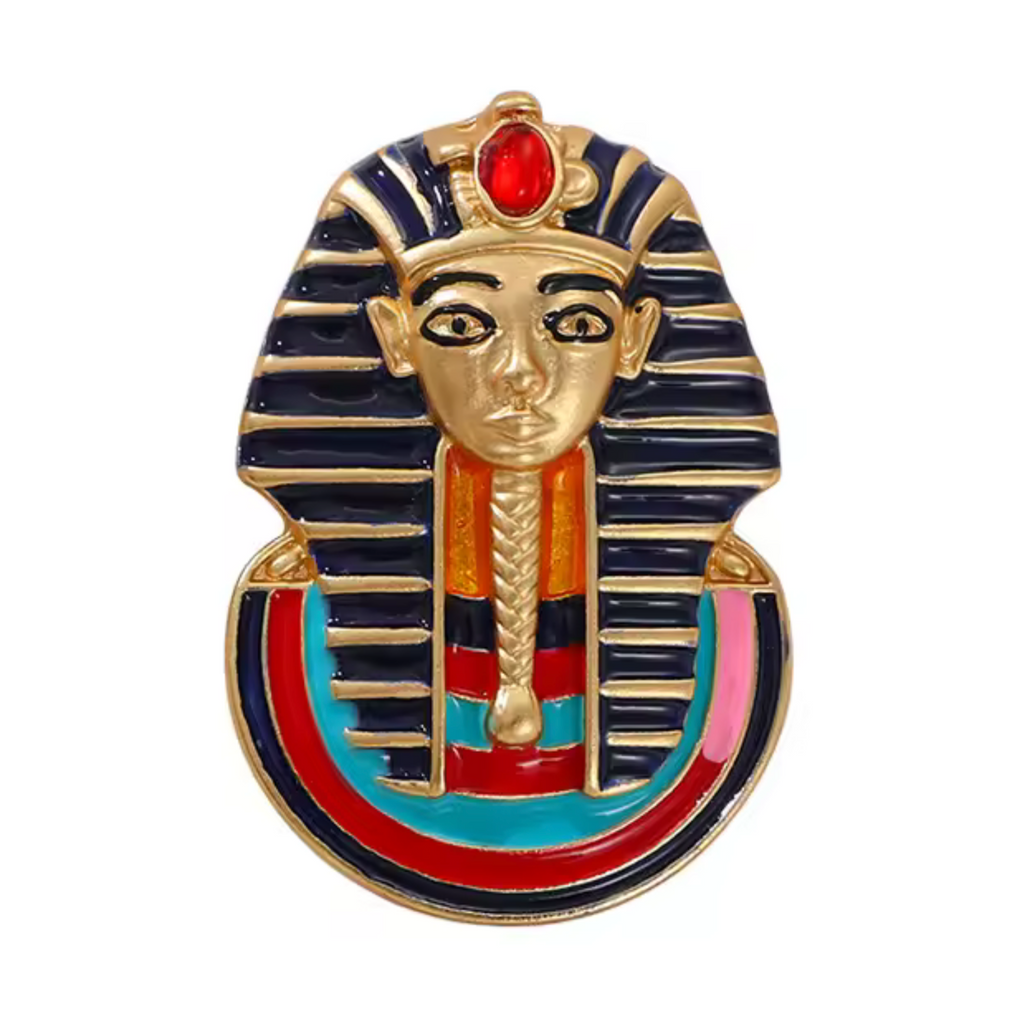 Tutankhamen Pharaoh Egyptian Pin Badge