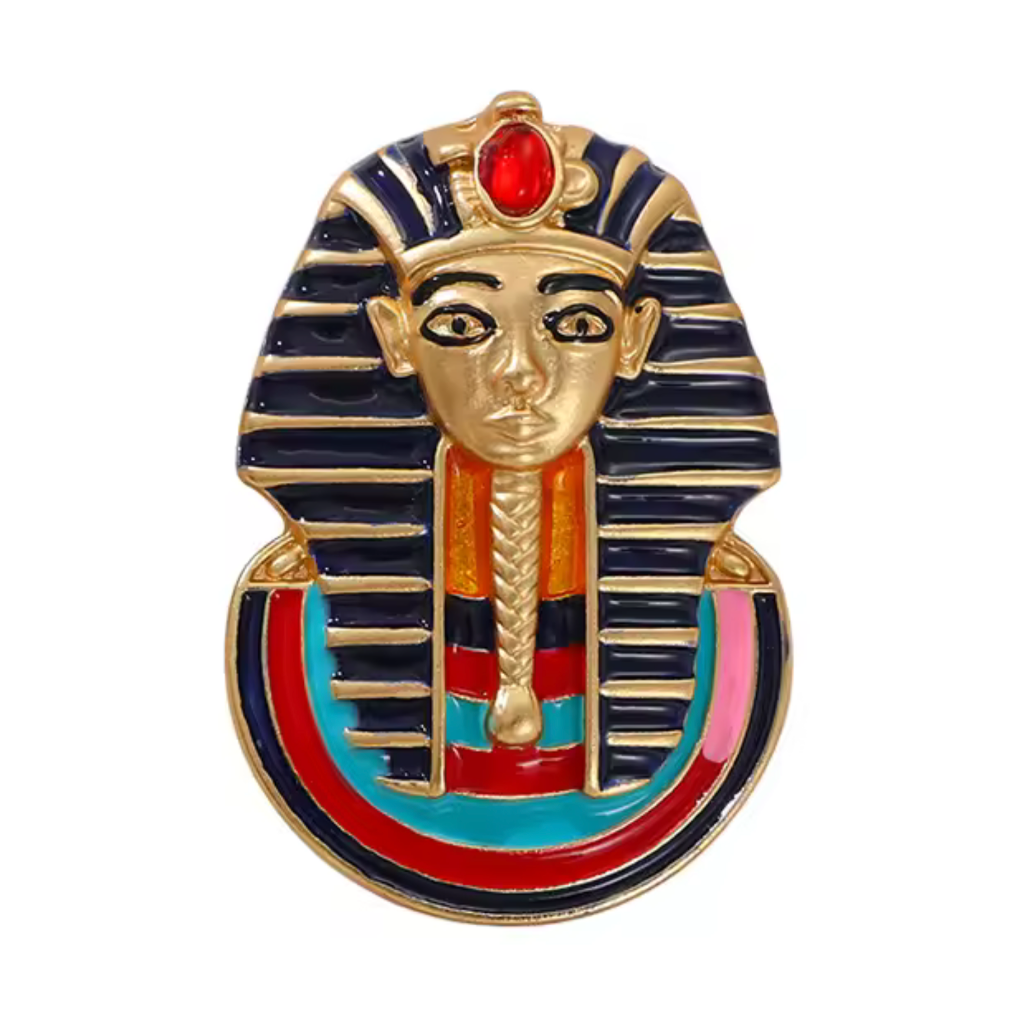 Tutankhamen Pharaoh Egyptian Pin Badge