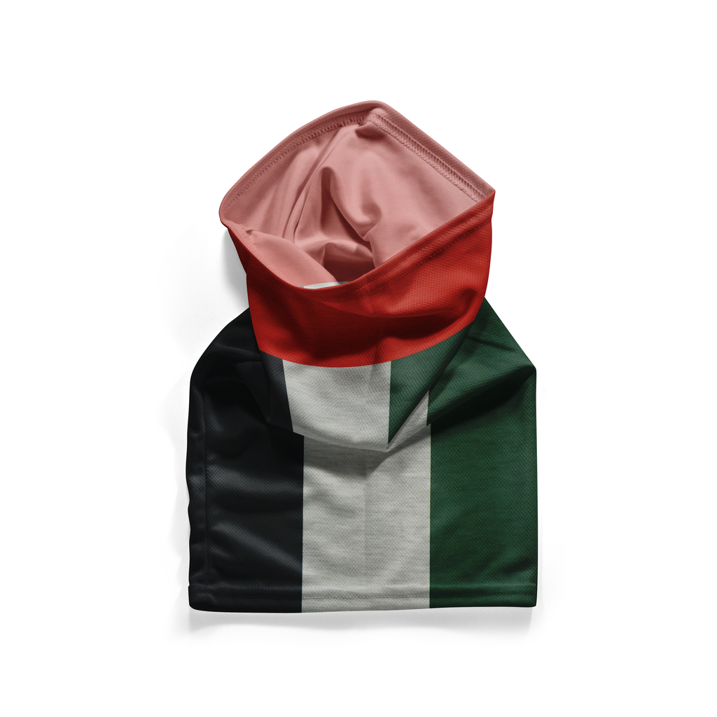 Bufanda/Braga de cuello con la bandera de los Emiratos Árabes Unidos – Mascarilla transpirable para el cuello/cubrecara