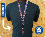 Space Galaxy Alien UFO Lanyard Keychain