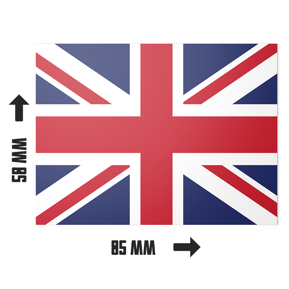 20 pegatinas con la bandera del Reino Unido (Union Jack) Imagen secundaria del producto