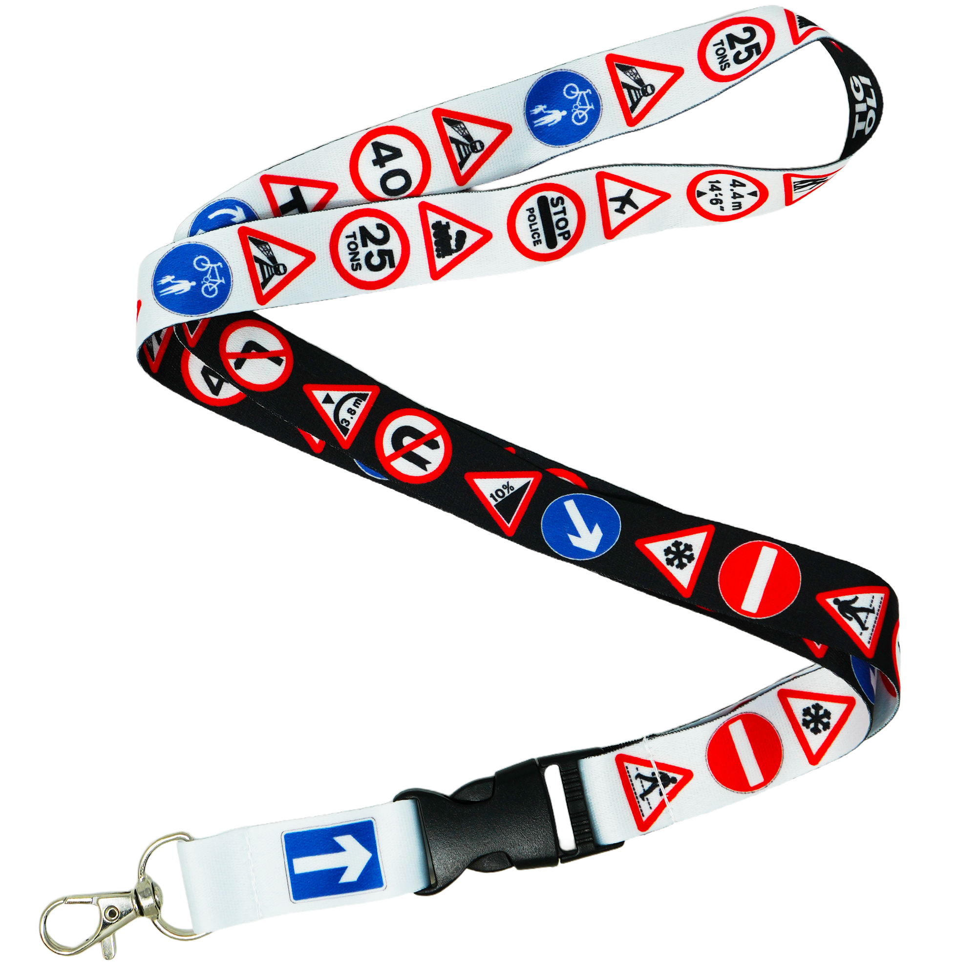 UK Road Sign Driving Instructor Learner Traffic Lanyard Imagen principal del producto