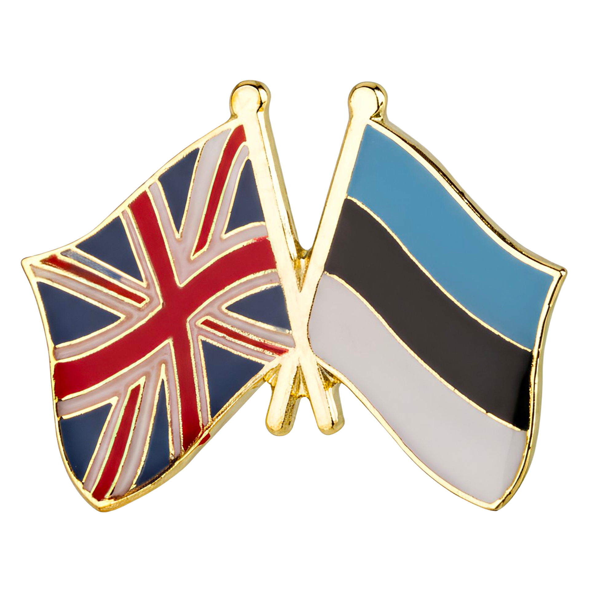 Pin de amistad entre el Reino Unido y Estonia Imagen principal del producto