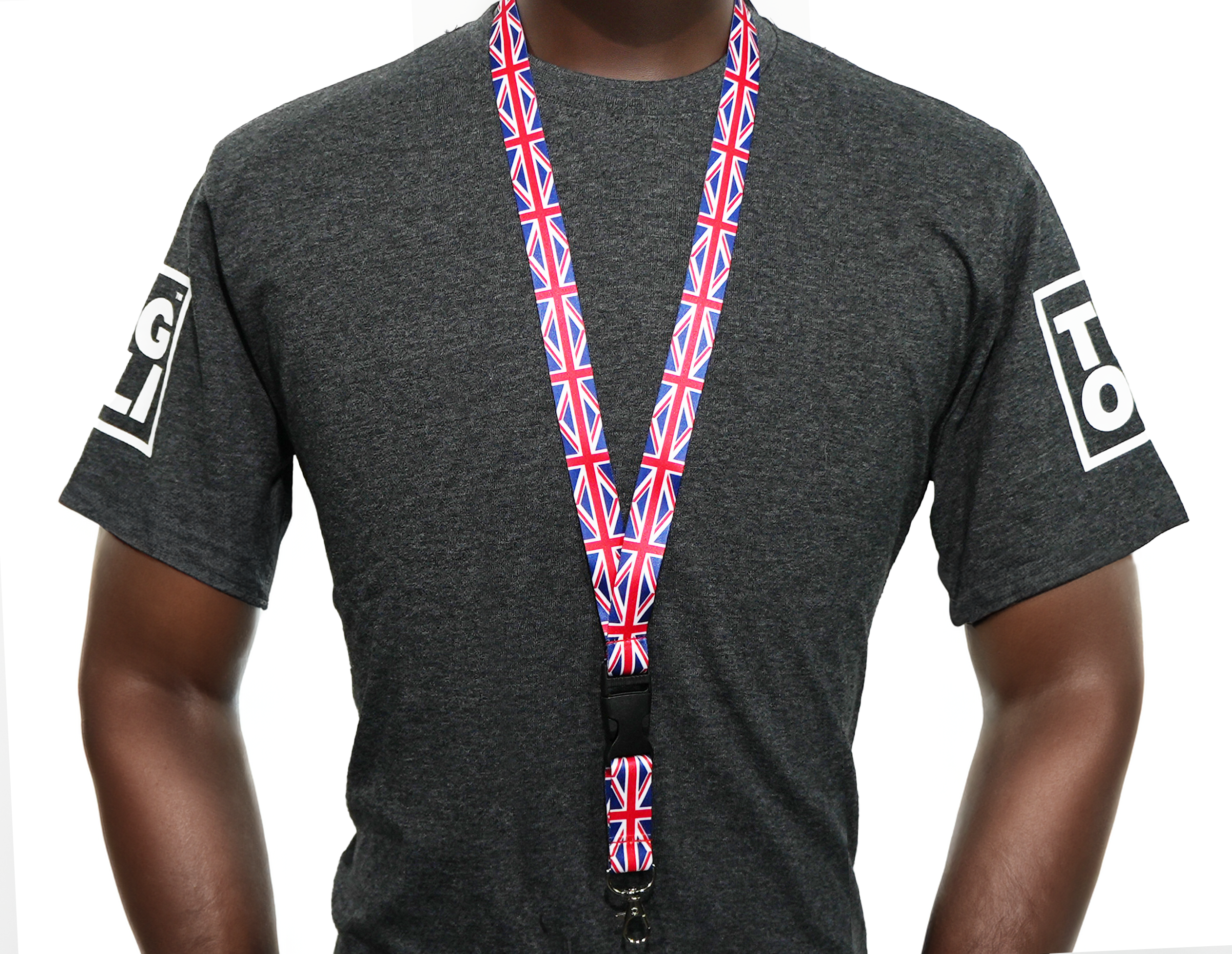 Union Jack Great Britain Flag Lanyard Secondary image