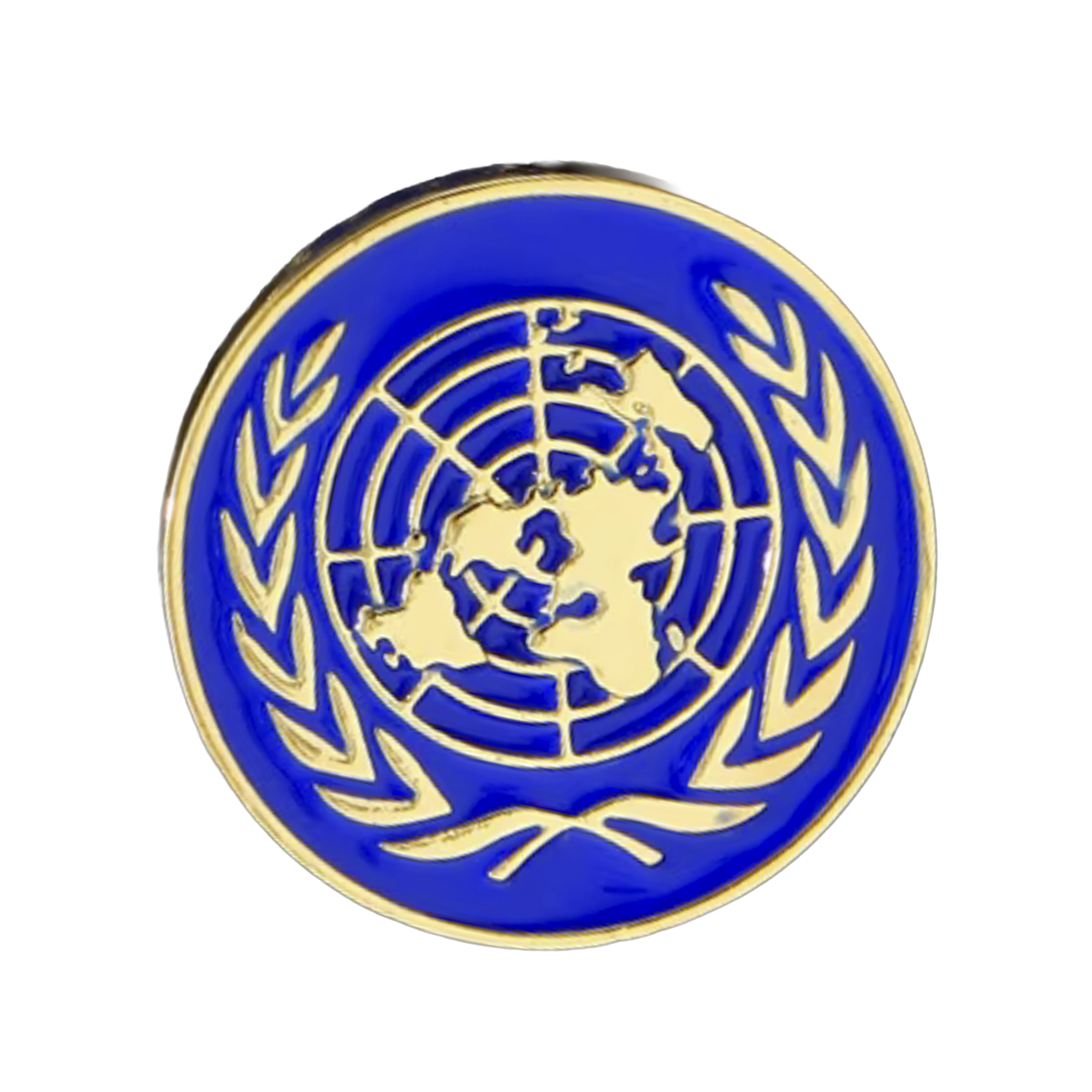 United Nations Button Gold Diplomat Pin Badge Main image