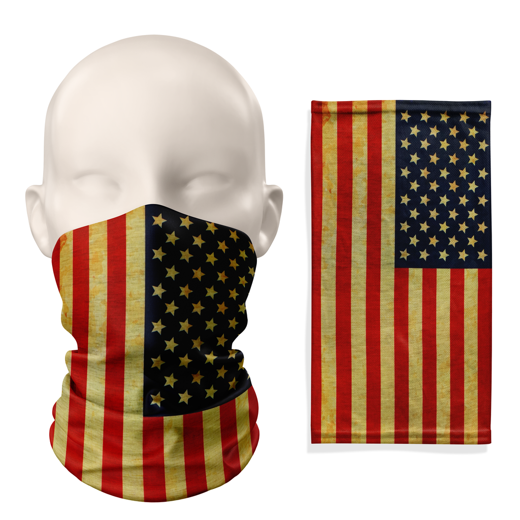 Snood con la bandera de los Estados Unidos de América – Mascarilla transpirable para cuello